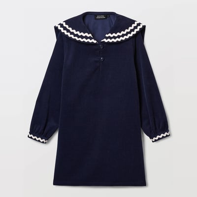 Robe en velours col marin MONOPRIX
