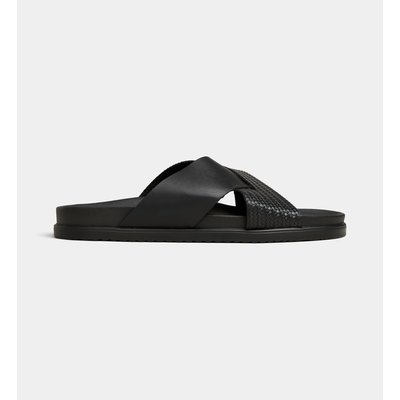 Mules Liam Croisées Tressées Cuir COMPTOIR GL