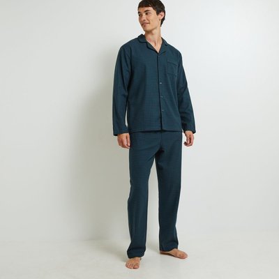 Pyjama manches longues et pantalon en flanelle, Oeko-Tex MONOPRIX