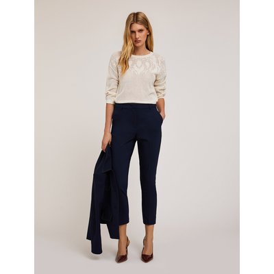 Pull ajouré jacquard en FIL de coton MOTIVI