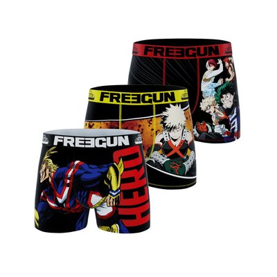 Lot de 3 Boxers My Heroe Academia FREEGUN