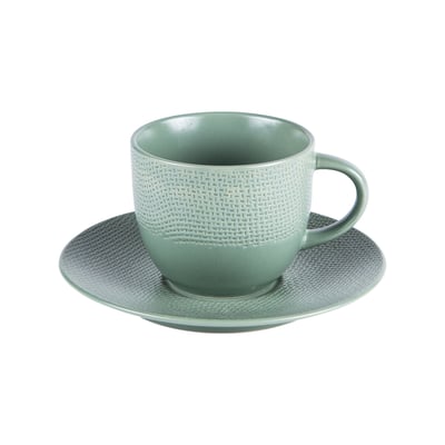 Tasse à thé et sous-tasse Vésuvio   22 cl (lot de 6) TABLE PASSION
