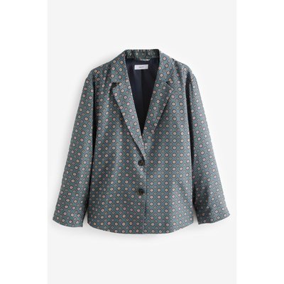 Blazer droit décontracté à motif géométrique NEXT