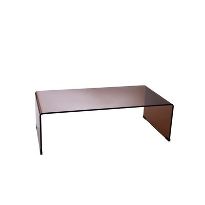 Table basse rectangulaire en verre fumé L110 - ELLY AMADEUS
