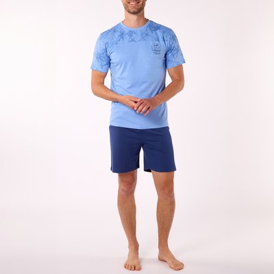 Pyjashort homme BORA BORA marine/bleu clair ALAN BROWN