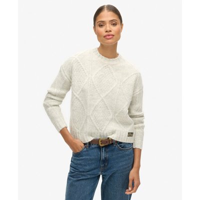 Pull en maille torsadée épaisse SUPERDRY