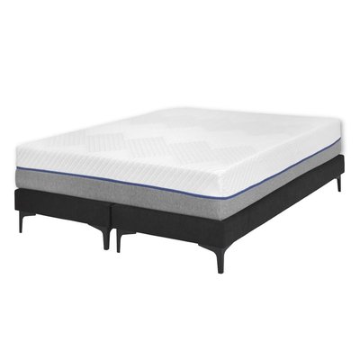 Pack de 2 sommiers tapissiers avec matelas Bois massif  HILIANA AKITEN RETAIL