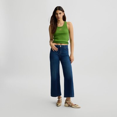 Jean cropped bleu foncé LIU JO