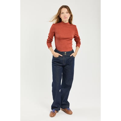 T-shirt col montant - laine et soie ARMOR-LUX