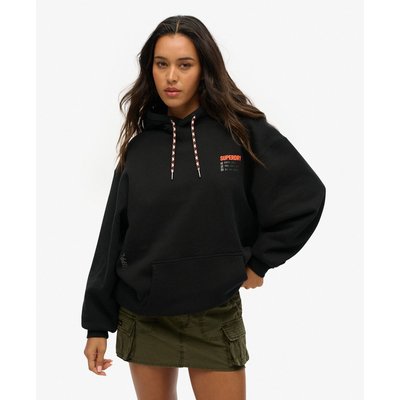 Sweat à capuche oversize à logo Utility Sport SUPERDRY