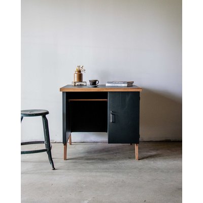 Bureau noir en bois Yvan N°111 - Bon état DEBONGOUT