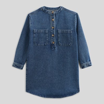 Robe manches longues en jean MONOPRIX