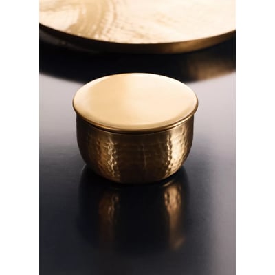 Boîte en bois effet métal martelé MANGO HOME