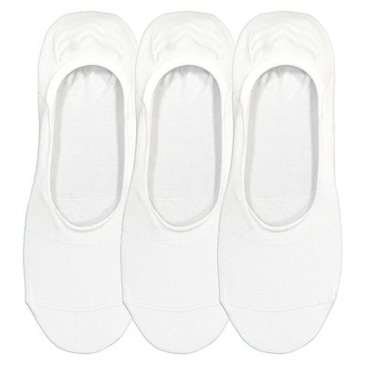 Pack of 3 Pairs of Footsies in Cotton Mix, Made in Europe LA REDOUTE COLLECTIONS