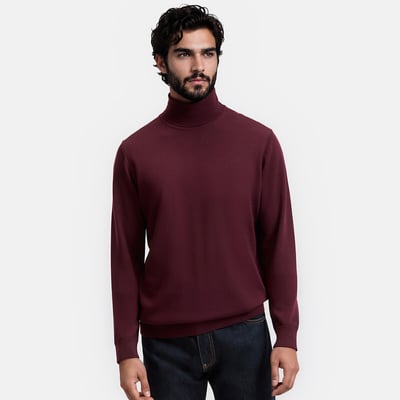 Pull col roulé mérinos LA REDOUTE COLLECTIONS