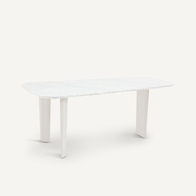 Table de repas marbre blanc, Dolmena AM.PM