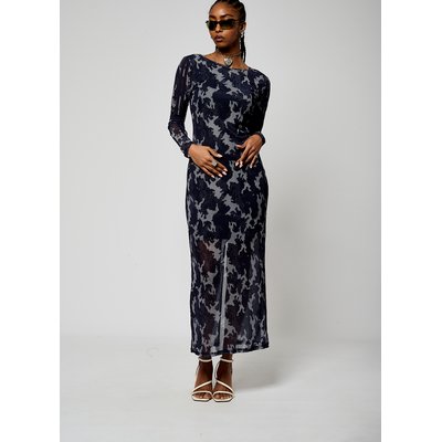 Robe Longue En Résille Imprimé  Polyester VIRGI KAPORAL