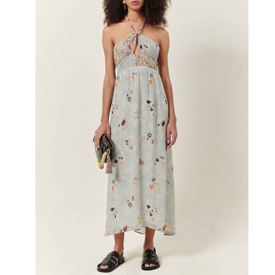 ANNINA maxi dress, tie straps SESSUN