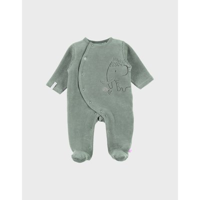 Pyjama bébé en velours avec broderie éléphant NOUKIE'S