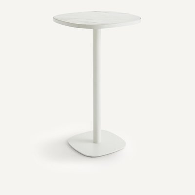 Table bistrot haute, céramique blanche, Lixfeld AM.PM