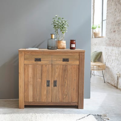 Buffet en bois de teck recyclé 100 cm  CARGO BERAH GETAH