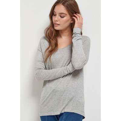 T-shirt Souple Manches Longues À Col En V NEXT