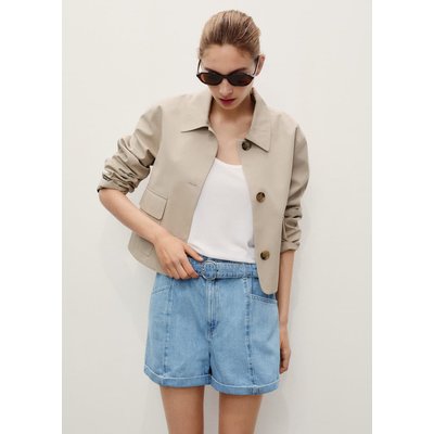 Short en jean ceinture MANGO