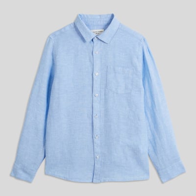 Chemise unie en 100% lin MONOPRIX