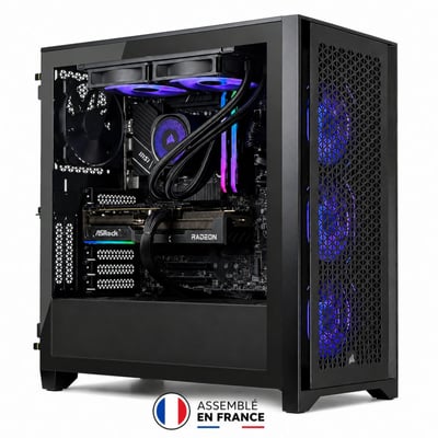 PC Gamer 4000D - AMD Ryzen 7 5700X - AMD Radeon RX 9070 XT - 16 Go RAM DDR4 - SSD 1 To - SANS OS CORSAIR