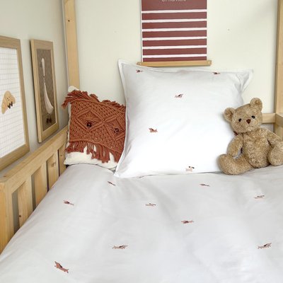 Parure de couette 1 personne coton bio OSCAR LITTLE CREVETTE