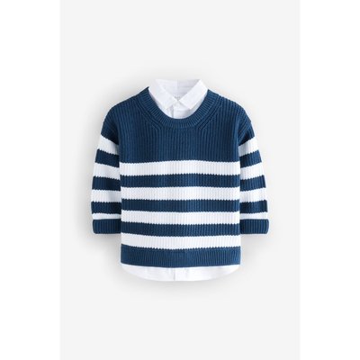 Chandail tricoté en forme de chemise NEXT