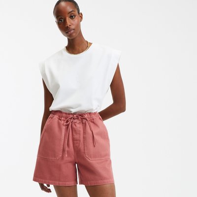 Débardeur pur coton, col rond sans manches LA REDOUTE COLLECTIONS