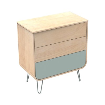 Commode 3 tiroirs pieds métal SAUTHON ORIGINAL