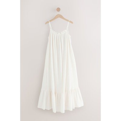 Robe longue fluide en coton NEXT