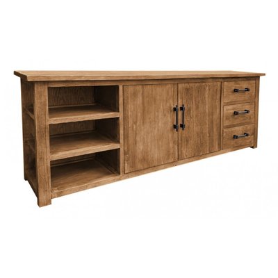 Buffet bas 2 portes 3 tiroirs - TRANSITION INTERIOR'S