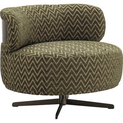 Fauteuil lounge pivotant motif chevrons RECOLLECTION