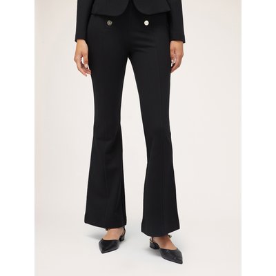 Pantalon flare en maille MILANO de couleur unie MOTIVI
