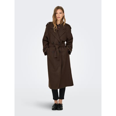 Manteau long ceinturé ONLY