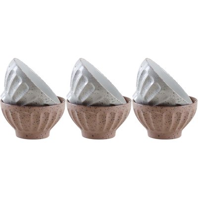 Bol vintage en grès 740ml Terrazzo Lot de 6 AUBRY GASPARD
