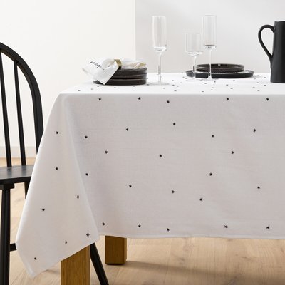 Nappe brodée lin/coton lavé, Festive LA REDOUTE INTERIEURS