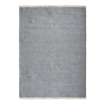 Tapis de salon en jute et coton avec franges ocre ESSENCE THE DECO FACTORY