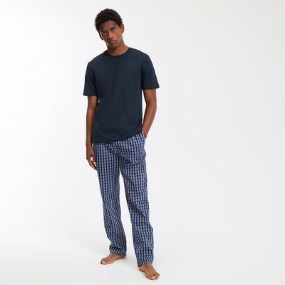 Katoenen pyjama, geruite broek LA REDOUTE COLLECTIONS