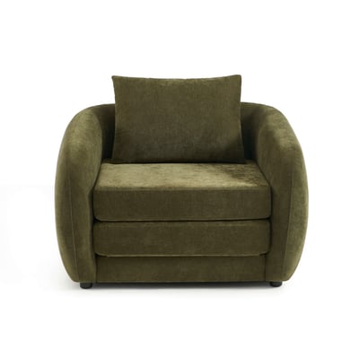 Fauteuil déplimousse tissu chenille  PAZ BAÏTA