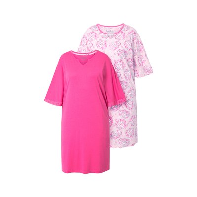 T-shirts de nuit en lot de 2, coquillages ULLA POPKEN