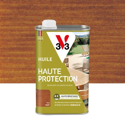 Huile extérieur Haute protection bois Mat, Les teintes bois foncé V33