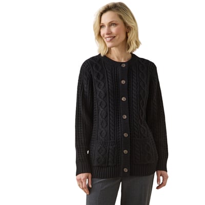 Cardigan maille torsadée DAXON