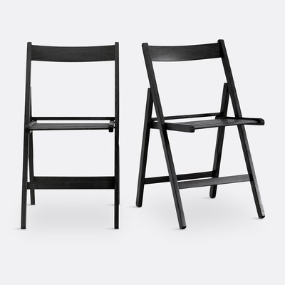 Set van 2 plooibare stoelen, massief beukenhout, Yann SO'HOME