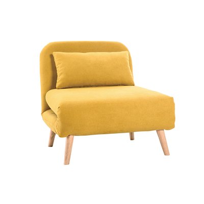 Fauteuil scandinave convertible pieds bois AMIKO MILIBOO