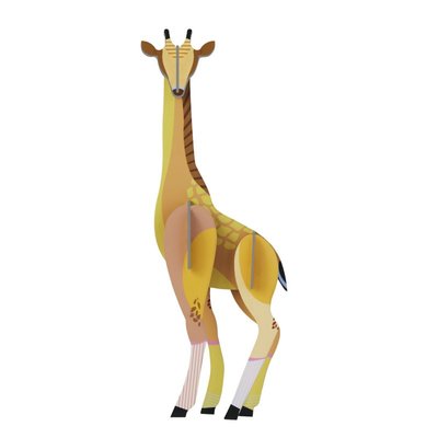Décoration murale girafe carton STUDIO ROOF