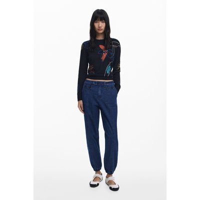 Jean jogger à poignets DESIGUAL